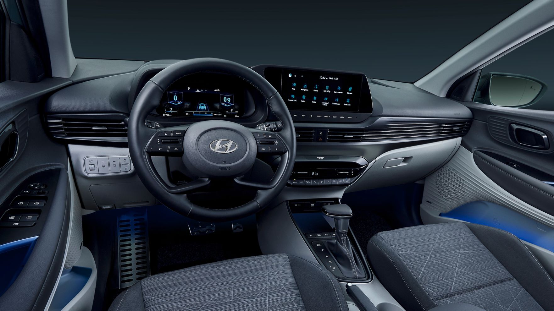 Pohled do interiéru nového modelu Hyundai BAYON.